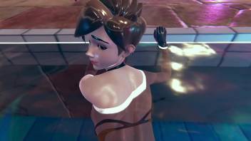 Tracer from Overwatch poolfuck in doggystyle and missionary pose underwater hot sex 3d animation porn